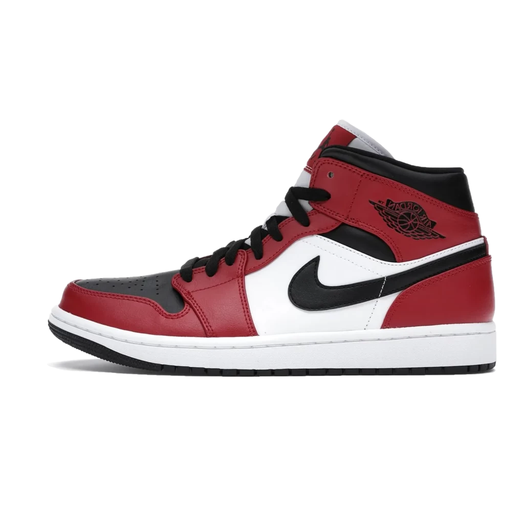 Air Jordan 1 Mid Chicago Black Toe